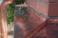 Отливы из меди на цоколь