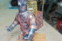 Фигура из меди для хранения масла и не только
