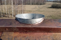 Проходка в медном дымнике для газового котла