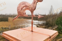 Флюгер из меди Хорёк