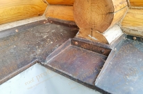 Защитные элементы из меди для деревянного дома